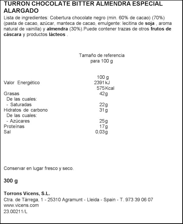 VICENS TORRO BETTER AMETLLA 300GR