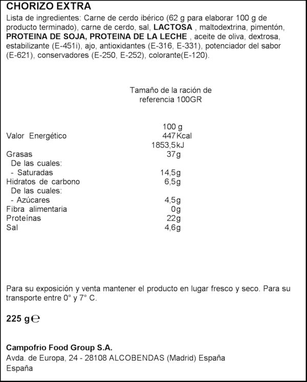 NAVIDUL XORIÇO IBERIC 225GR