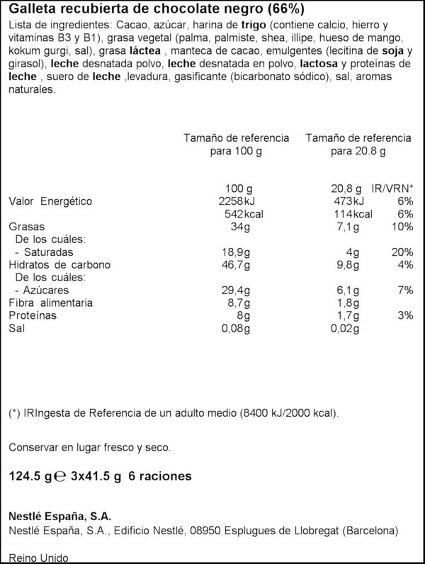 KIT KAT XOCO NEGRE 3X41,5GR