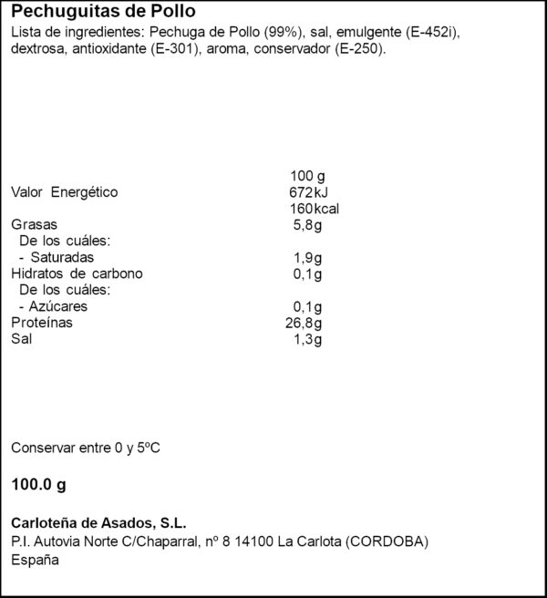 LA CARLOTEÑA PIT PLLSTRE 100GR