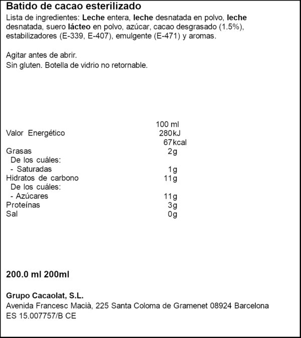 CACAOLAT BATUT 200ML