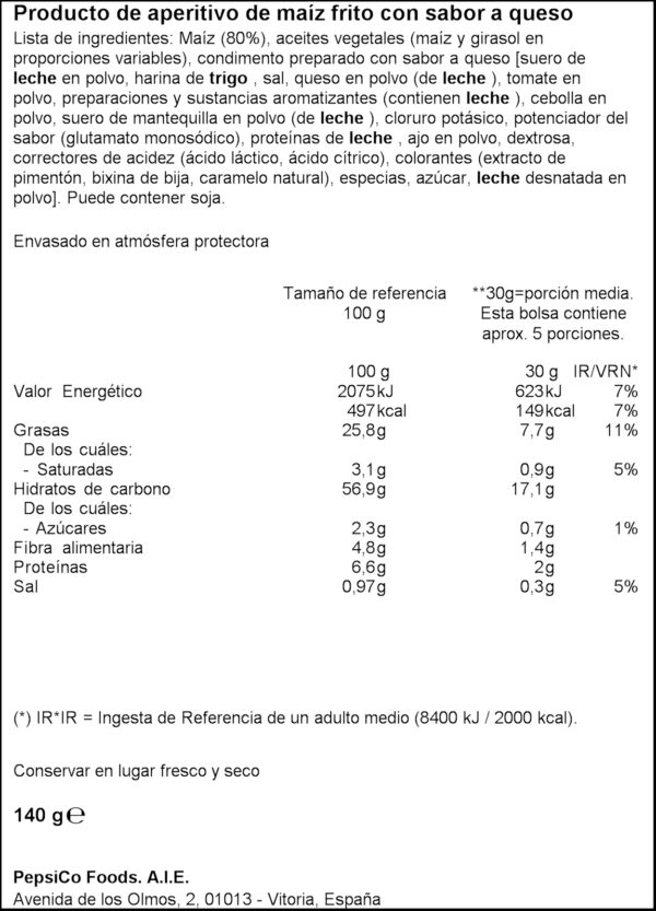 DORITOS TEX-MEX 140GR