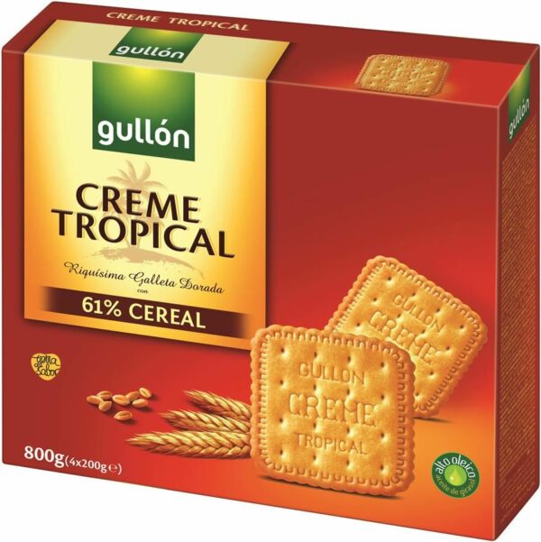 GULLON GALETA CREME TROPICAL 800G