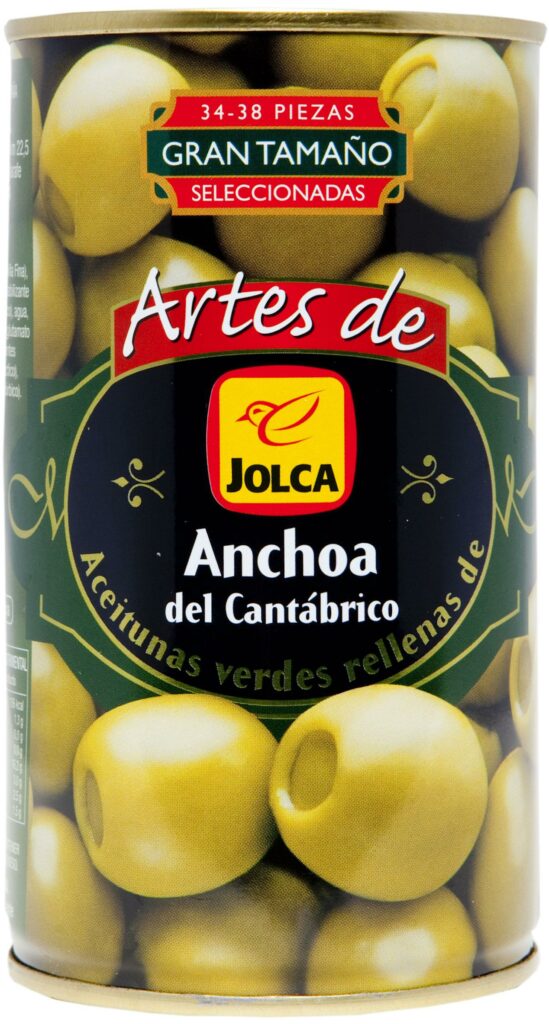 JOLCA OLIVES FARCIDES ANXOVES CANTABRIO 150GR