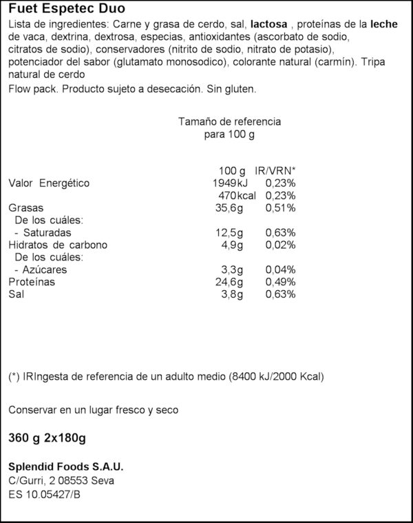 CAN DURAN DUO ESPETEC 360GR