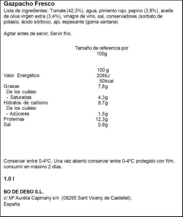 BO DE DEBO GASPATXO 1L