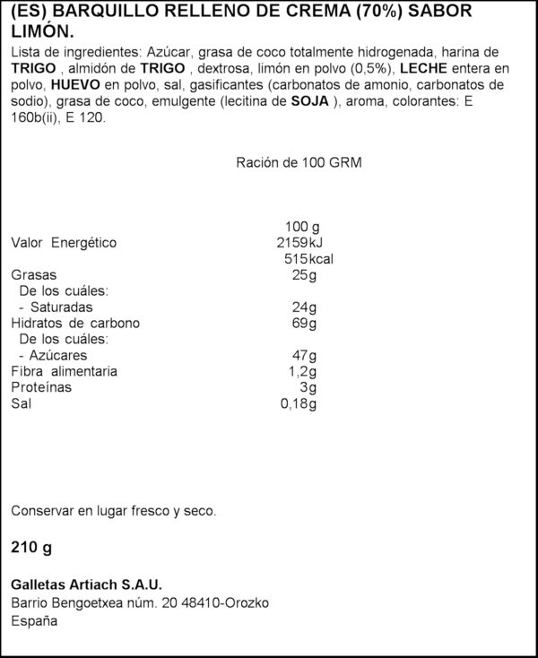 GR.ARTIACH ARTILLIMONA 175GR