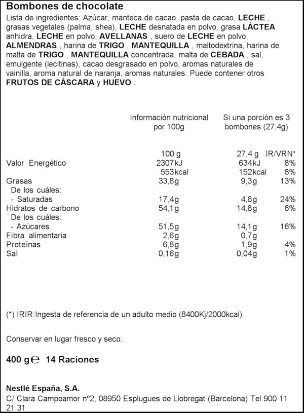 NESTLE CAIXA VERMELLA 400G