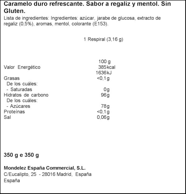 RESPIRAL REGALESIA 350GR