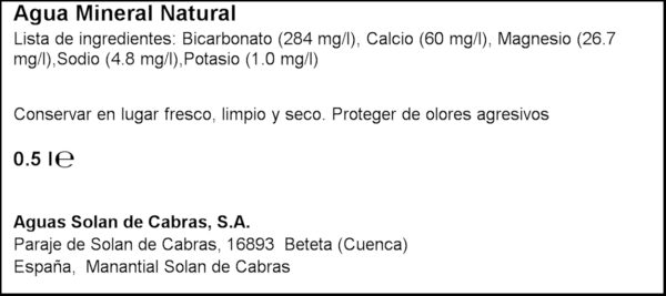 SOLAN DE CABRAS 0.5 L