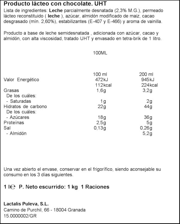 RAM XOCOLATA TASSA BRIK 1L