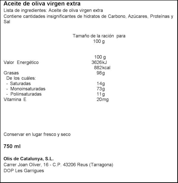 OLEAURUM OLI VERD 75CL.