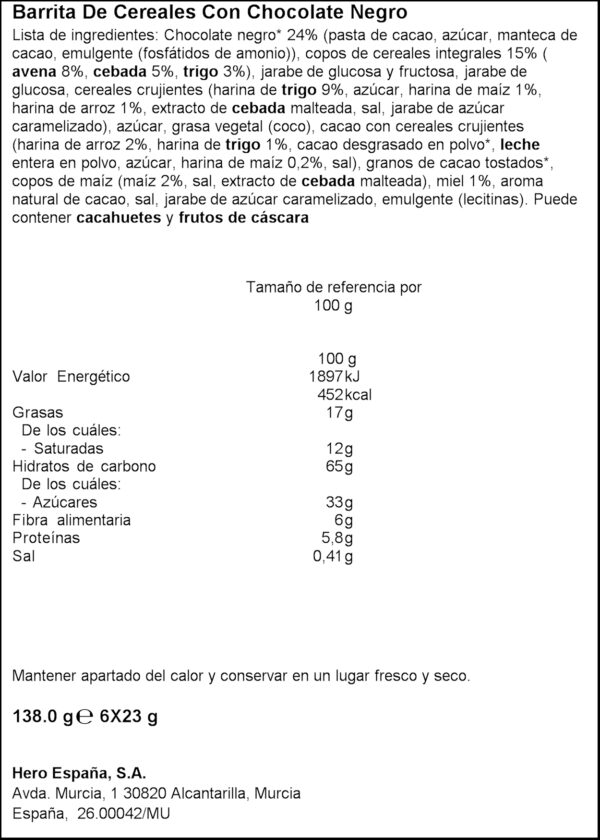 CORNY BARRETA XOCO NEGRE 138GR