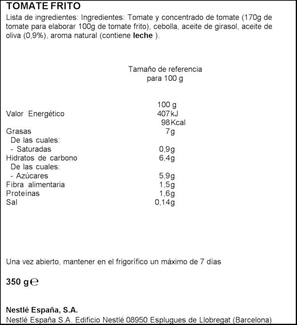 SOLIS TOMAQUET FREGIT 0% 350GR