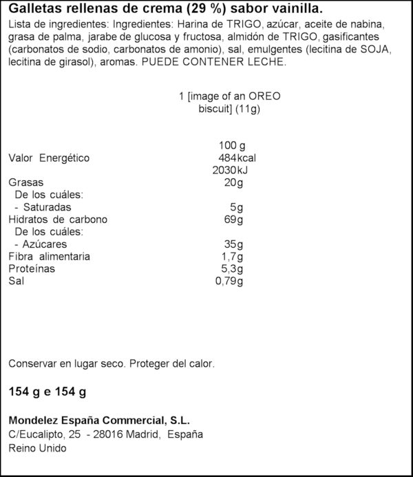 OREO GALETA GOLDEN 154GR