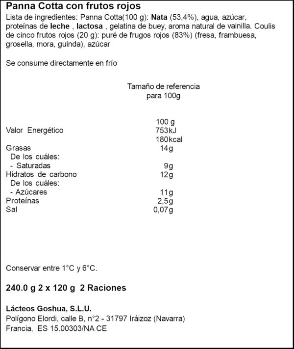 RIANS PANNA COTTA 2X120GR