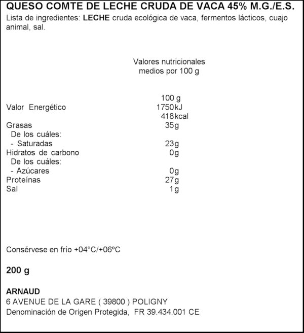 JURA FLORE COMTE LC BIO 200GR