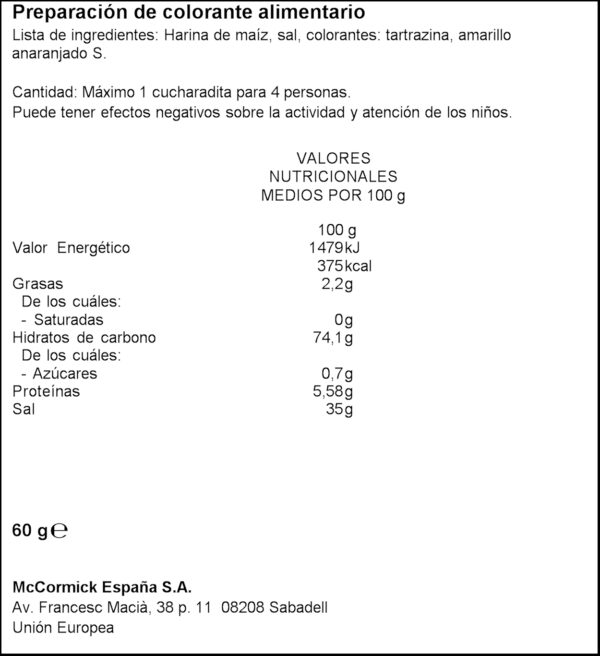 DUCROS COLORANT 60GR