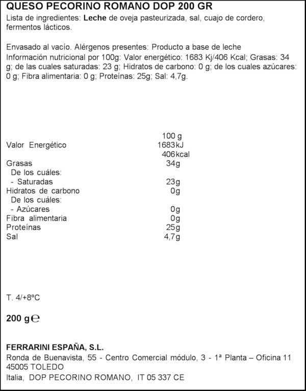 FERRARINI PECOR. ROMANO 200GR
