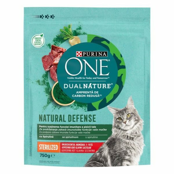 PURINA ONE GAT ESTERILITZAT BOU 750GR