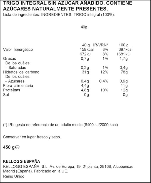 KELLOGG'S ALL-BRAN CEREALS NATURAL 450G