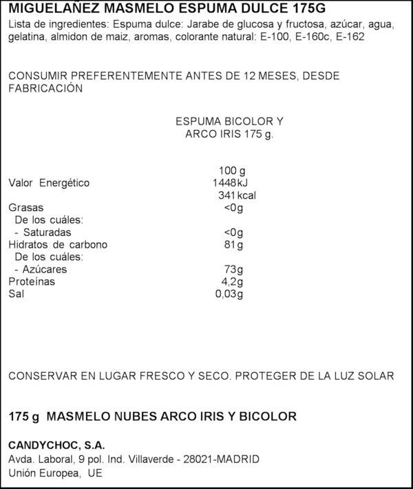 MIGUELA?EZ MASMELO BICOLOR 175GR.