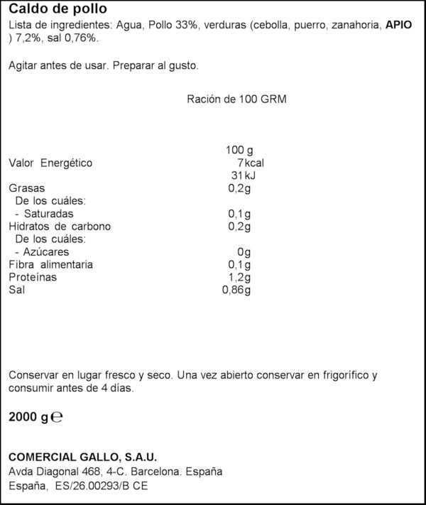 GALLO BROU PLLSTRE 1L