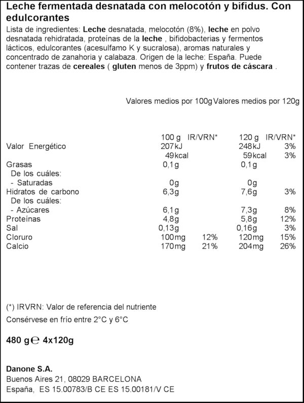 DANONE ACTIVIA IOGURT 0%MG PRESSEC 4X125GR