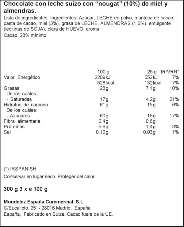 TOBLERONE LLET 3x100 G.