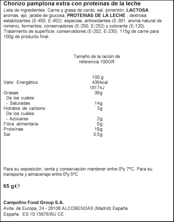 REVILLA XORIÇO PAMPLONA 1€ 65GR