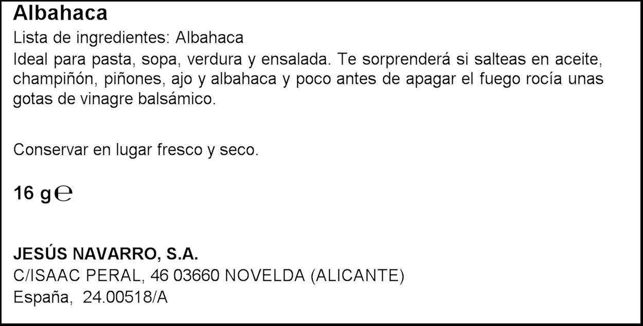 CARMENCITA ALFABREGA FRASC 16GR