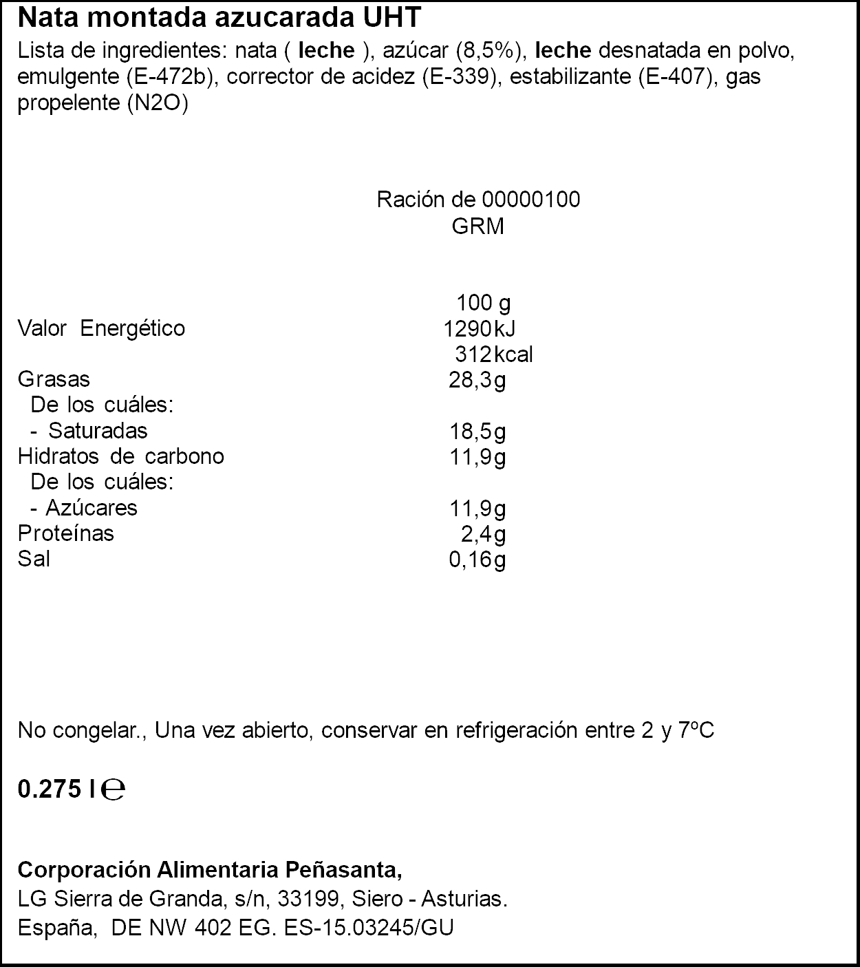 ASTURIANA NATA SPRAY 250ML
