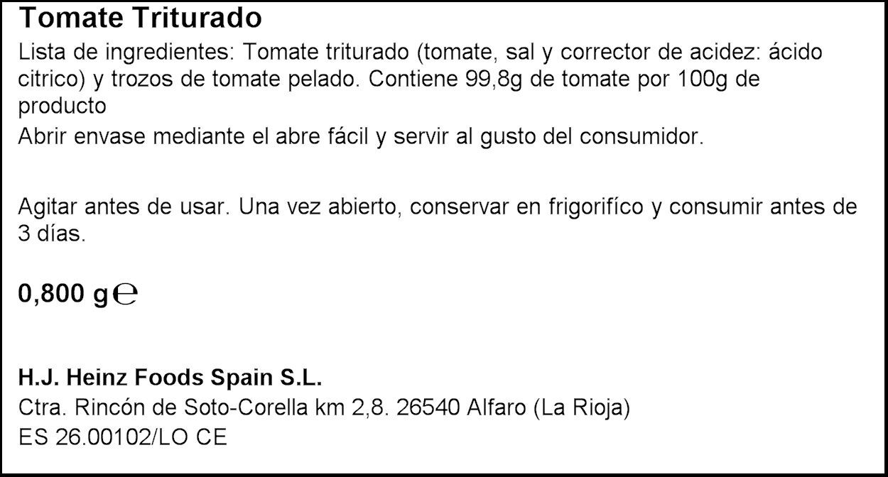 ORLANDO TOMAQUET TRITURAT LLAUNA 800GR